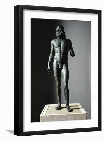 Riace Bronze (A), Bronze Statue of a Man with Headband-Phidias-Framed Giclee Print