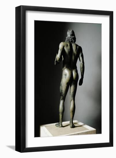 Riace Bronze (A), Bronze Statue of a Man with Headband-Phidias-Framed Giclee Print