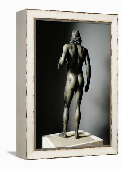 Riace Bronze (A), Bronze Statue of a Man with Headband-Phidias-Framed Premier Image Canvas