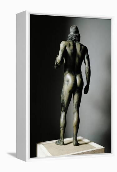 Riace Bronze (A), Bronze Statue of a Man with Headband-Phidias-Framed Premier Image Canvas