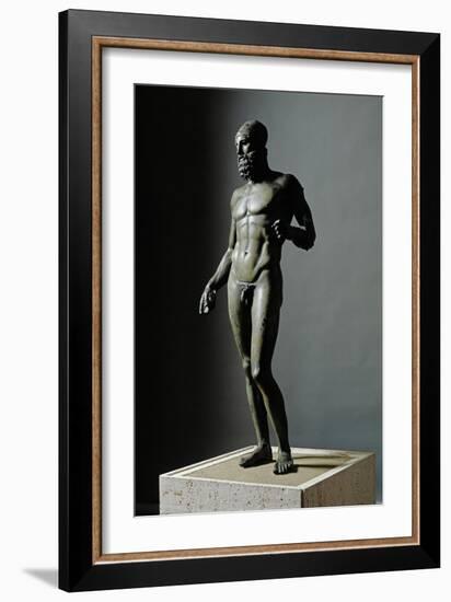 Riace Bronze (B), Statue of a Young Man with Helmet-Phidias-Framed Giclee Print