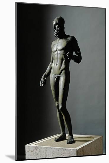 Riace Bronze (B), Statue of a Young Man with Helmet-Phidias-Mounted Giclee Print