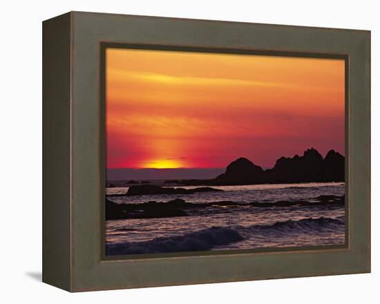 Rialto Beach at Dusk, Olympic National Park, Washington, USA-Charles Sleicher-Framed Premier Image Canvas