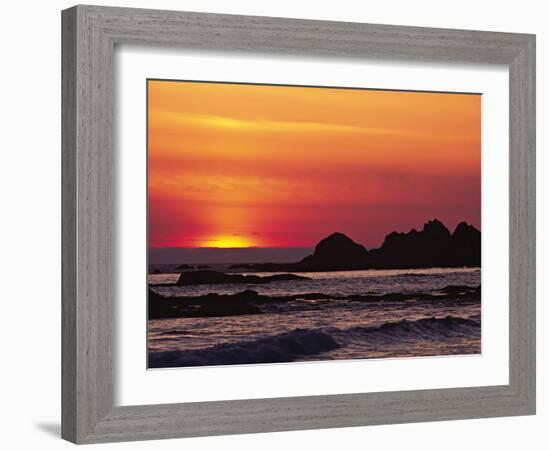 Rialto Beach at Dusk, Olympic National Park, Washington, USA-Charles Sleicher-Framed Photographic Print