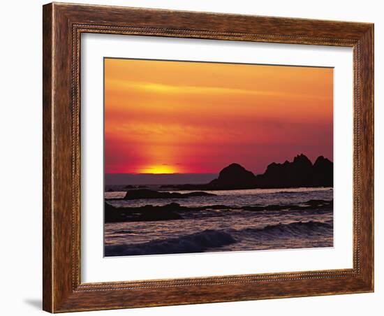 Rialto Beach at Dusk, Olympic National Park, Washington, USA-Charles Sleicher-Framed Photographic Print