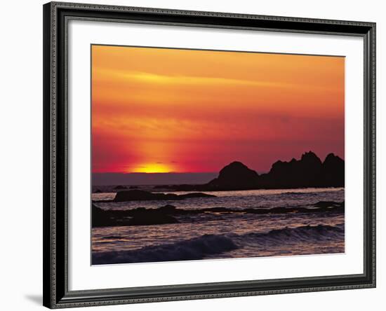 Rialto Beach at Dusk, Olympic National Park, Washington, USA-Charles Sleicher-Framed Photographic Print