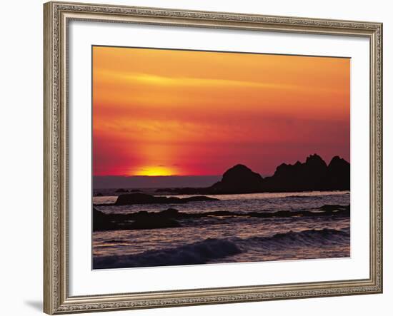 Rialto Beach at Dusk, Olympic National Park, Washington, USA-Charles Sleicher-Framed Photographic Print