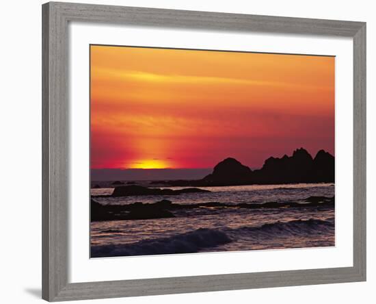 Rialto Beach at Dusk, Olympic National Park, Washington, USA-Charles Sleicher-Framed Photographic Print