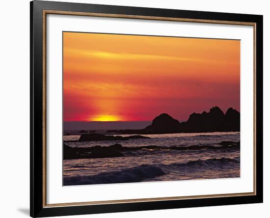 Rialto Beach at Dusk, Olympic National Park, Washington, USA-Charles Sleicher-Framed Photographic Print