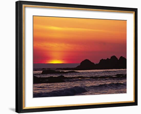 Rialto Beach at Dusk, Olympic National Park, Washington, USA-Charles Sleicher-Framed Photographic Print