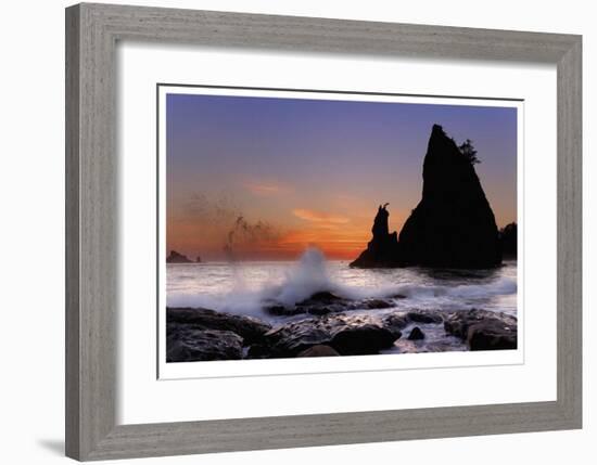 Rialto Beach II-Donald Paulson-Framed Giclee Print