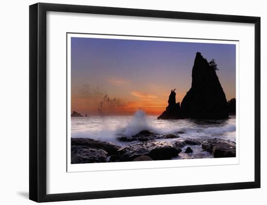 Rialto Beach II-Donald Paulson-Framed Giclee Print