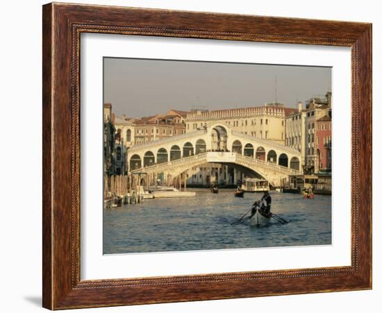 Rialto Bridge and the Grand Canal, Venice, Unesco World Heritage Site, Veneto, Italy, Europe-Sergio Pitamitz-Framed Photographic Print