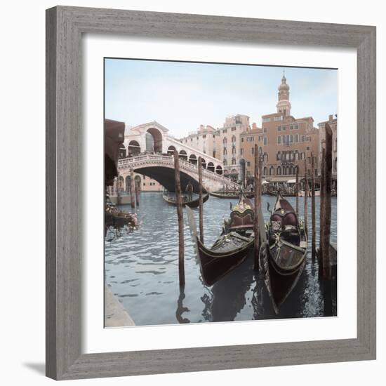 Rialto Bridge Gondolas-Alan Blaustein-Framed Photographic Print