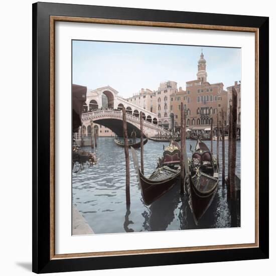 Rialto Bridge Gondolas-Alan Blaustein-Framed Photographic Print