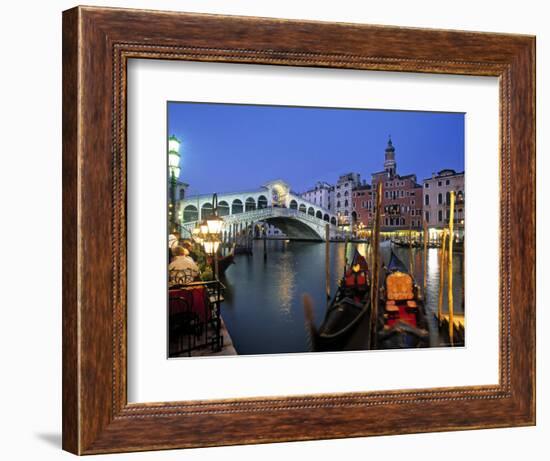 Rialto Bridge, Grand Canal, Venice, Italy-Demetrio Carrasco-Framed Photographic Print