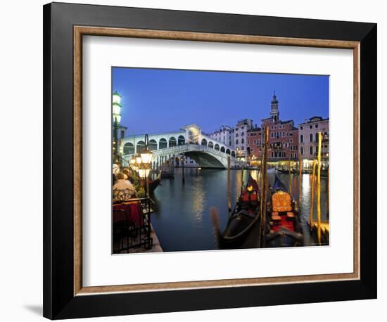 Rialto Bridge, Grand Canal, Venice, Italy-Demetrio Carrasco-Framed Photographic Print