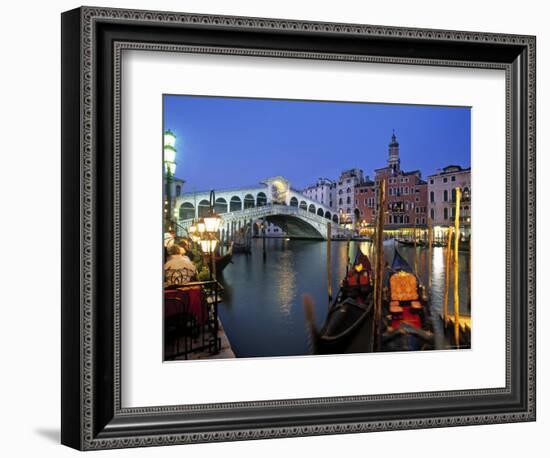 Rialto Bridge, Grand Canal, Venice, Italy-Demetrio Carrasco-Framed Photographic Print