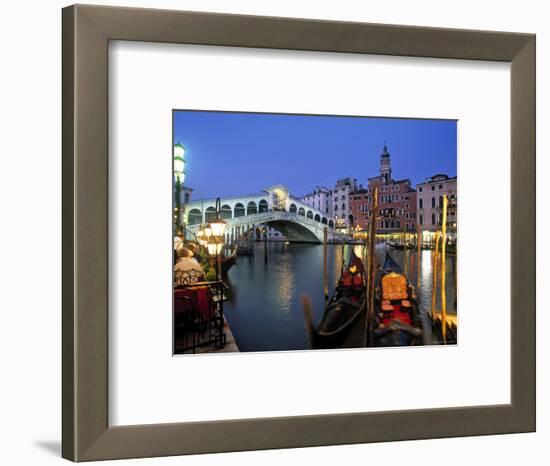 Rialto Bridge, Grand Canal, Venice, Italy-Demetrio Carrasco-Framed Photographic Print