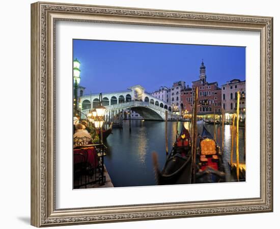 Rialto Bridge, Grand Canal, Venice, Italy-Demetrio Carrasco-Framed Photographic Print