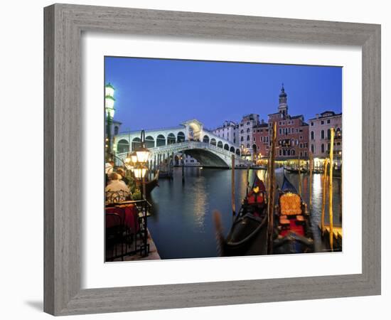 Rialto Bridge, Grand Canal, Venice, Italy-Demetrio Carrasco-Framed Photographic Print