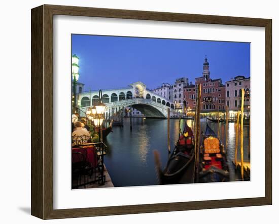 Rialto Bridge, Grand Canal, Venice, Italy-Demetrio Carrasco-Framed Photographic Print