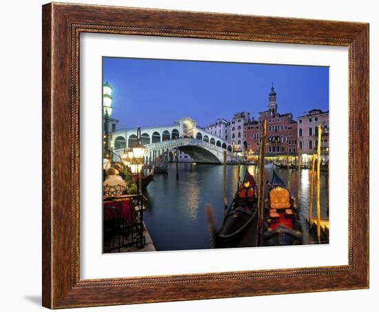 Rialto Bridge, Grand Canal, Venice, Italy-Demetrio Carrasco-Framed Photographic Print