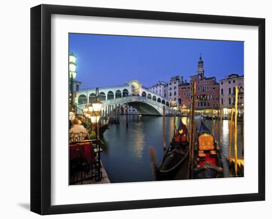 Rialto Bridge, Grand Canal, Venice, Italy-Demetrio Carrasco-Framed Photographic Print