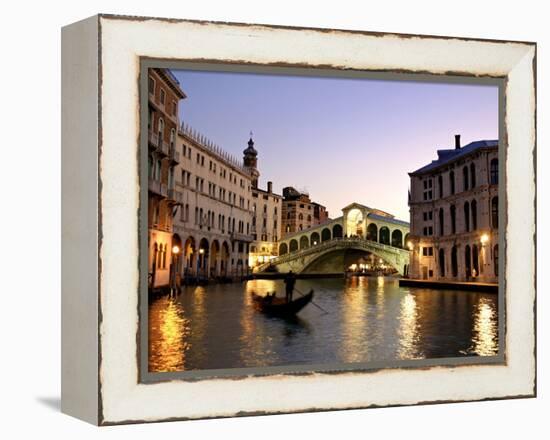 Rialto Bridge, Grand Canal, Venice, Italy-Alan Copson-Framed Premier Image Canvas