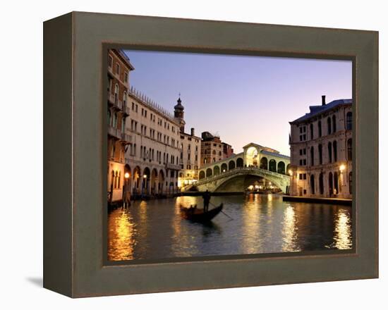 Rialto Bridge, Grand Canal, Venice, Italy-Alan Copson-Framed Premier Image Canvas