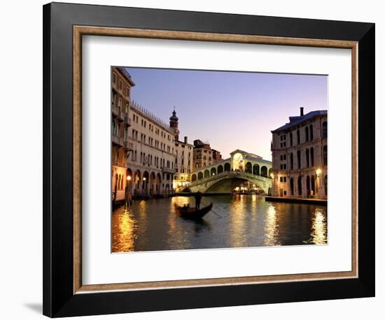 Rialto Bridge, Grand Canal, Venice, Italy-Alan Copson-Framed Premium Photographic Print