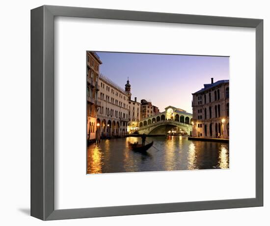 Rialto Bridge, Grand Canal, Venice, Italy-Alan Copson-Framed Premium Photographic Print