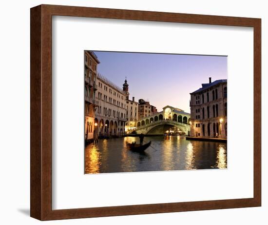 Rialto Bridge, Grand Canal, Venice, Italy-Alan Copson-Framed Photographic Print