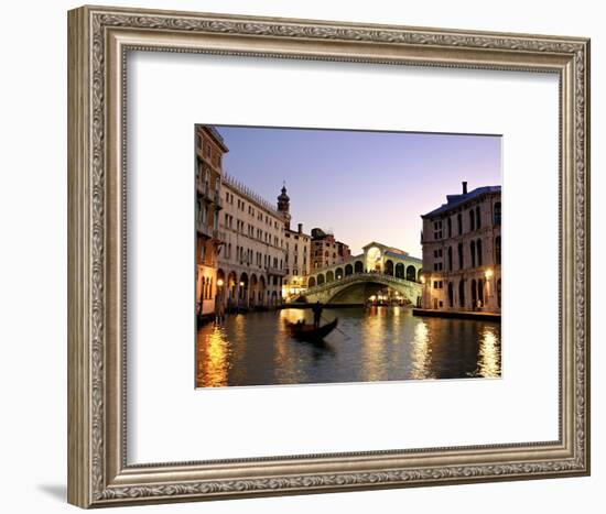 Rialto Bridge, Grand Canal, Venice, Italy-Alan Copson-Framed Photographic Print