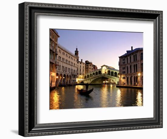 Rialto Bridge, Grand Canal, Venice, Italy-Alan Copson-Framed Photographic Print