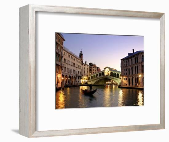 Rialto Bridge, Grand Canal, Venice, Italy-Alan Copson-Framed Photographic Print