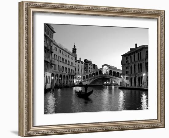 Rialto Bridge, Grand Canal, Venice, Italy-Alan Copson-Framed Photographic Print