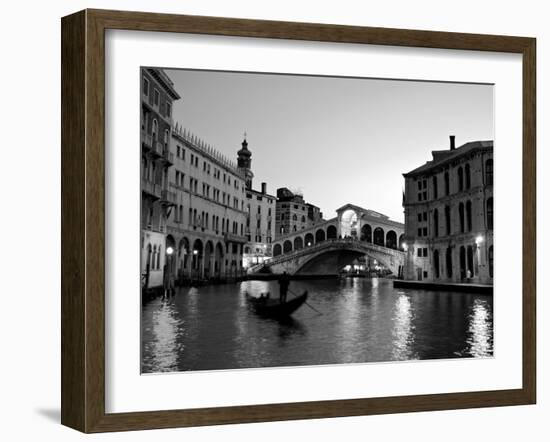 Rialto Bridge, Grand Canal, Venice, Italy-Alan Copson-Framed Photographic Print