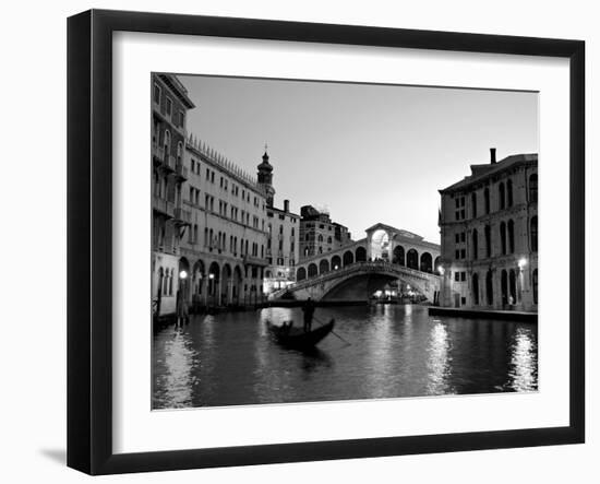 Rialto Bridge, Grand Canal, Venice, Italy-Alan Copson-Framed Photographic Print