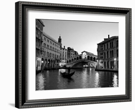 Rialto Bridge, Grand Canal, Venice, Italy-Alan Copson-Framed Photographic Print