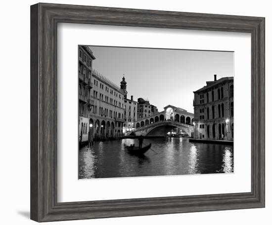 Rialto Bridge, Grand Canal, Venice, Italy-Alan Copson-Framed Photographic Print