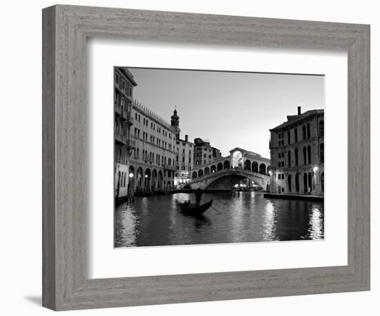 Rialto Bridge, Grand Canal, Venice, Italy-Alan Copson-Framed Photographic Print