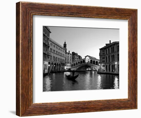 Rialto Bridge, Grand Canal, Venice, Italy-Alan Copson-Framed Photographic Print