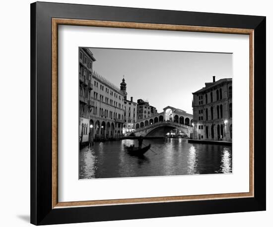 Rialto Bridge, Grand Canal, Venice, Italy-Alan Copson-Framed Photographic Print