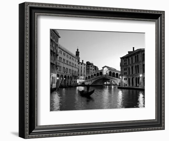 Rialto Bridge, Grand Canal, Venice, Italy-Alan Copson-Framed Photographic Print