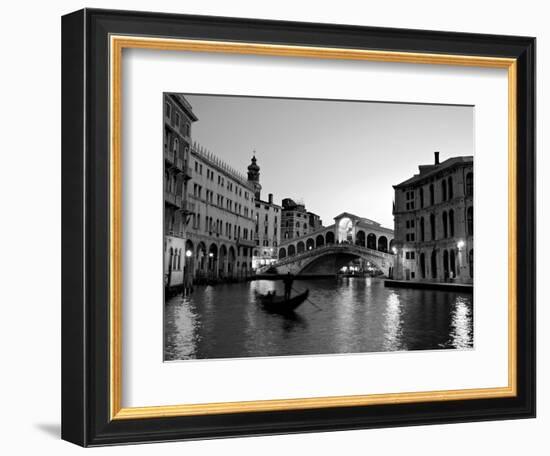 Rialto Bridge, Grand Canal, Venice, Italy-Alan Copson-Framed Photographic Print