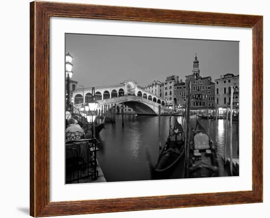 Rialto Bridge, Grand Canal, Venice, Italy-Demetrio Carrasco-Framed Photographic Print