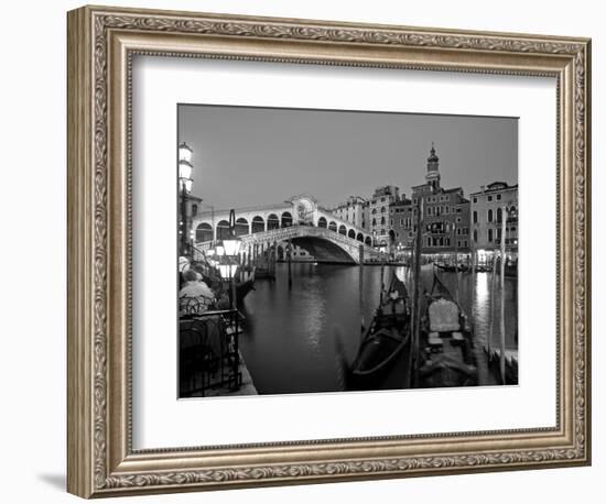 Rialto Bridge, Grand Canal, Venice, Italy-Demetrio Carrasco-Framed Photographic Print