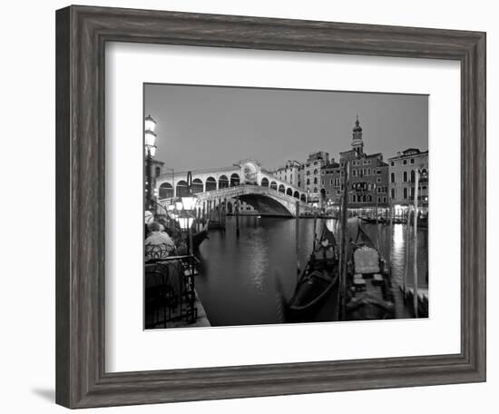 Rialto Bridge, Grand Canal, Venice, Italy-Demetrio Carrasco-Framed Photographic Print