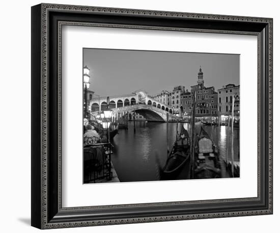 Rialto Bridge, Grand Canal, Venice, Italy-Demetrio Carrasco-Framed Photographic Print